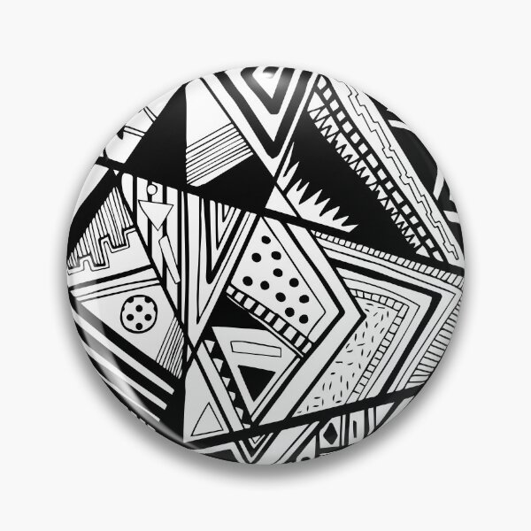 Item preview, black and white doodle designed and sold by Pointit.