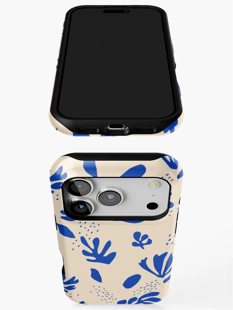 Thumbnail 3 of 4, iPhone Case, Blue Pattern designed and sold by Pointit.