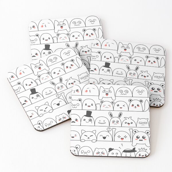 Item preview, Cute funny cartoon faces designed and sold by A Little Shop of Light.