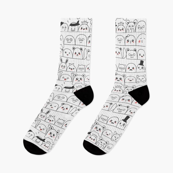 Item preview, Cute funny cartoon faces designed and sold by A Little Shop of Light.