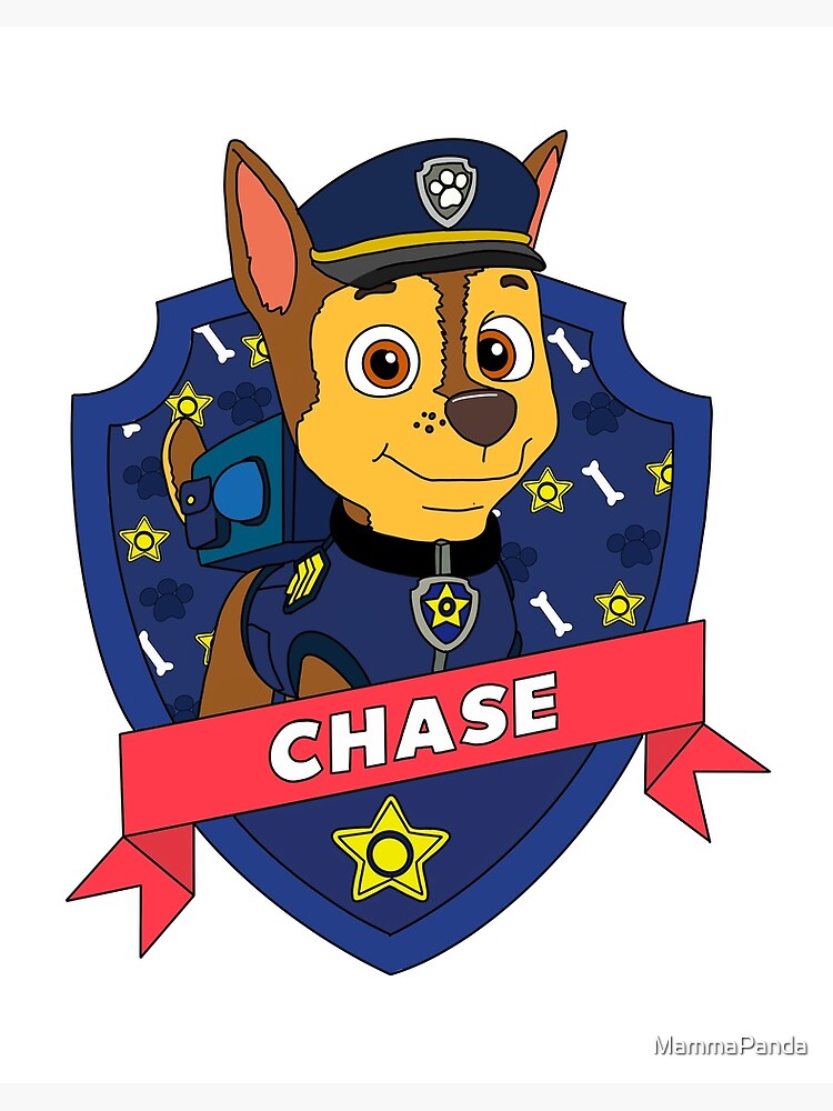 Chase Badge" Art Board Print MammaPanda | Redbubble