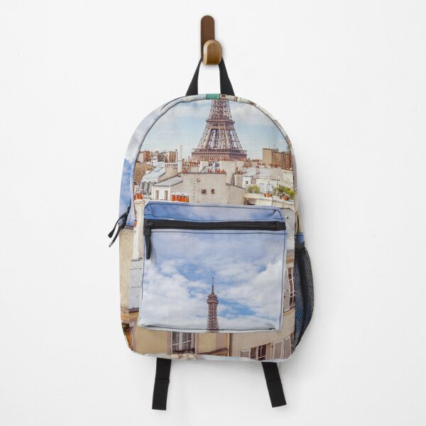 Item preview, View of Eiffel Tower over Paris rooftops color photography designed and sold by KarenMandau.