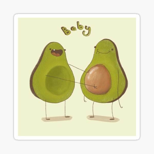 Avocado Baby Sticker