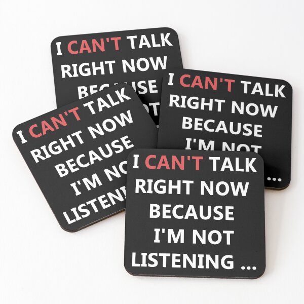 Item preview, I Can't Talk Right Now .... designed and sold by FanaticB.
