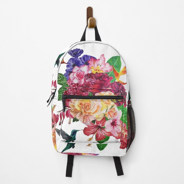Item preview, Tropical Flowers with Hummingbird designed and sold by EmilyDewsnap.