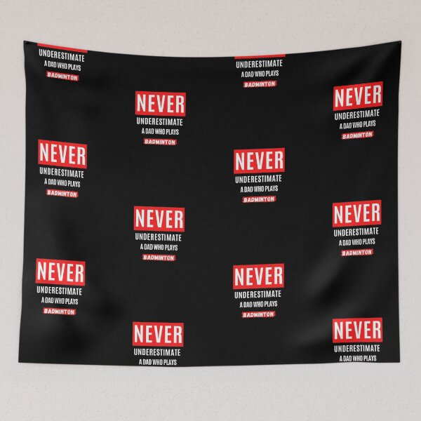 Item preview, Never Underestimate A Dad Who Plays Badminton. designed and sold by Aminovak.