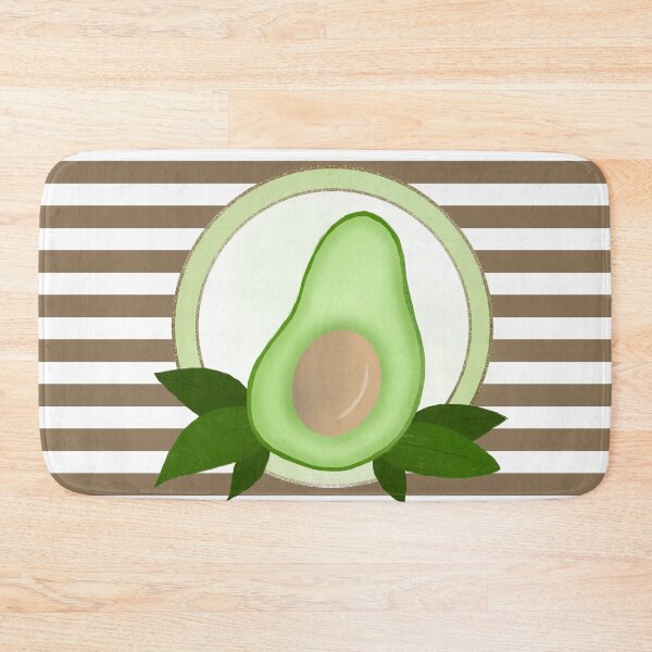 Item preview, Avocado and stripes designed and sold by Home Cyn Home.
