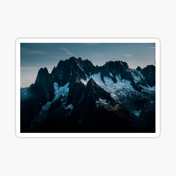 Snow covered mountains Sticker