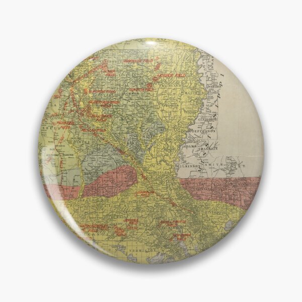 Item preview, Vintage Louisiana Oil & Gas Fields Map (1920) designed and sold by BravuraMedia.