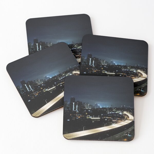 Item preview, Night scenery, roads, urban landscape designed and sold by lawrenstan.