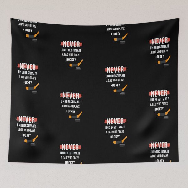 Item preview, Never Underestimate A Dad Who Plays Hockey. designed and sold by Aminovak.