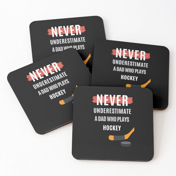 Item preview, Never Underestimate A Dad Who Plays Hockey. designed and sold by Aminovak.