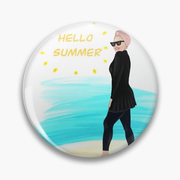 Item preview, Hello summer burkini hijab illustration  designed and sold by Imanitasong.