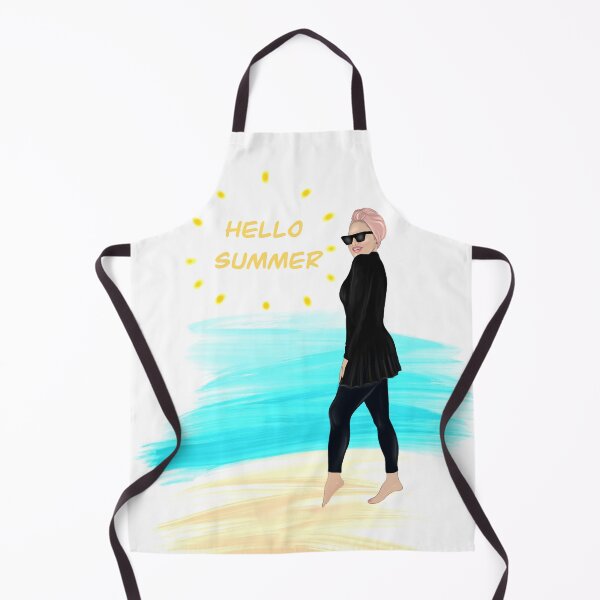 Item preview, Hello summer burkini hijab illustration  designed and sold by Imanitasong.