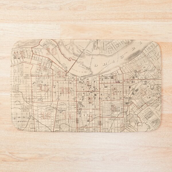 Item preview, Vintage Map of Louisville KY (1879) designed and sold by BravuraMedia.