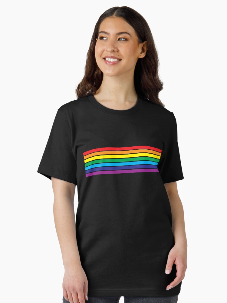 Rainbow Stripe on Black