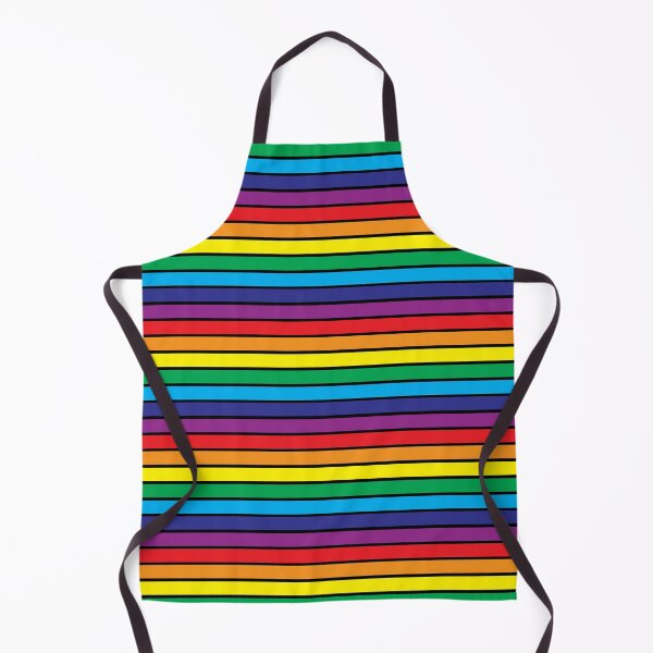 Item preview, Rainbow Stripe on Black designed and sold by PrintStopStudio.