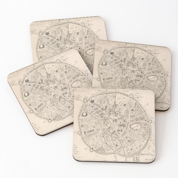 Item preview, Vintage Map of Leuven Belgium (1746) designed and sold by BravuraMedia.