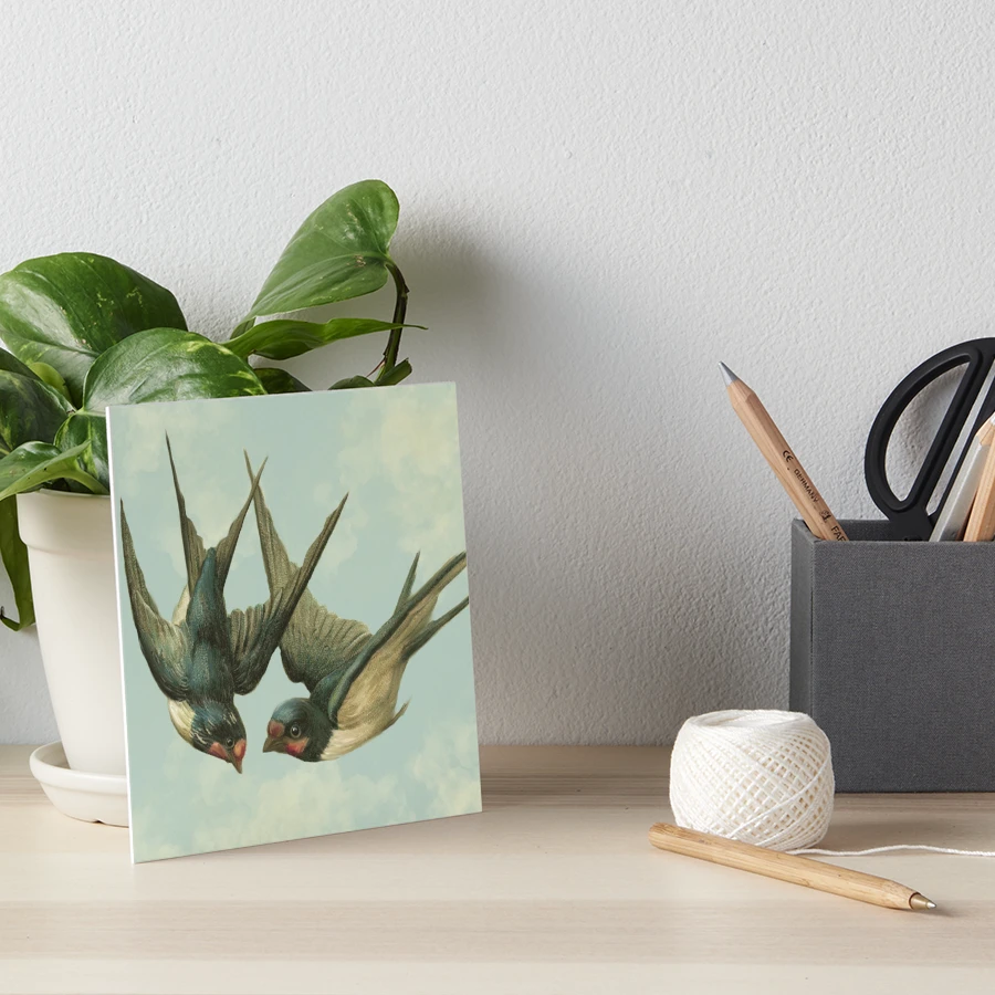 Vintage Swallow Pair