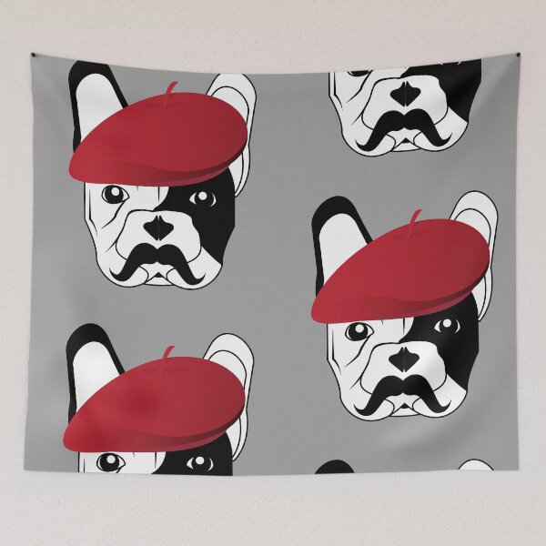 Item preview, Monsieur Bulldog wearing a red French Beret. designed and sold by DavJen.