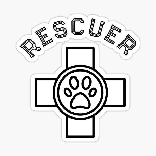 Item preview, Animal Rescuer Cat Dog rescue animal lover gift pet designed and sold by cre8iven8ive.