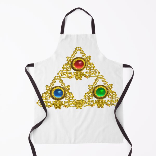 Item preview, MAGIC ELFIC TALISMAN /GOLD TRIANGLE WITH GEMSTONES IN WHITE designed and sold by BulganLumini.