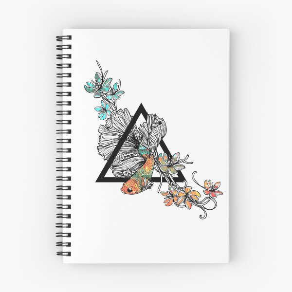 Item preview, Siamese Fighting Fish - Floral Graphic designed and sold by S-H-Designs.