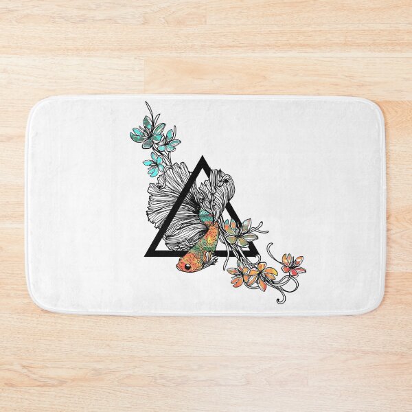 Item preview, Siamese Fighting Fish - Floral Graphic designed and sold by S-H-Designs.