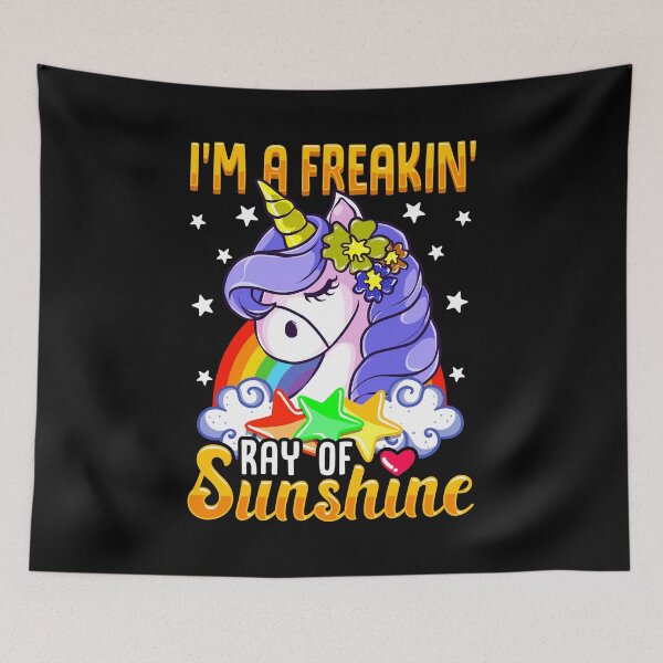 Item preview, Sarcastic I'm A Freakin' Ray of Sunshine Unicorn designed and sold by perfectpresents.