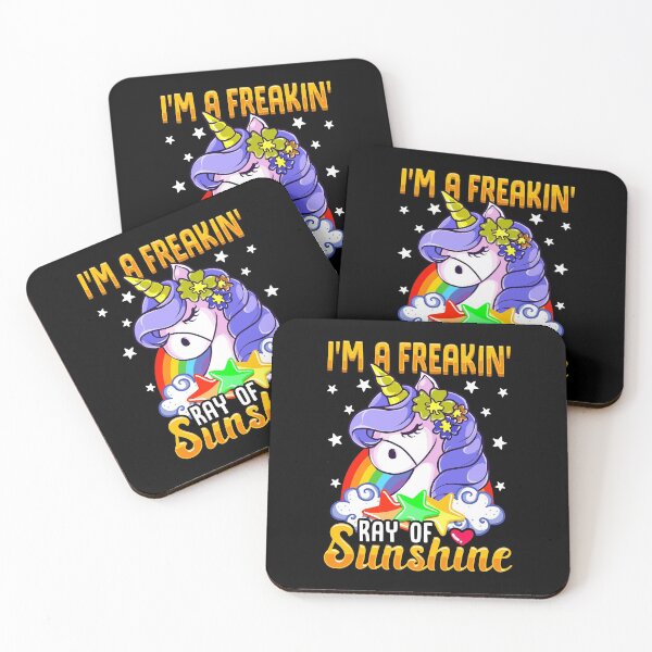 Item preview, Sarcastic I'm A Freakin' Ray of Sunshine Unicorn designed and sold by perfectpresents.