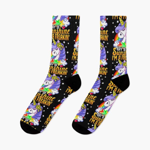Item preview, Sarcastic I'm A Freakin' Ray of Sunshine Unicorn designed and sold by perfectpresents.
