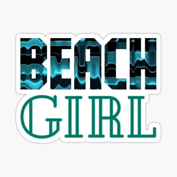 Beach Girl Sticker