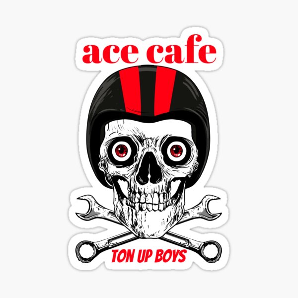 CAFE RACER Ace de pique logo 750 autocollants