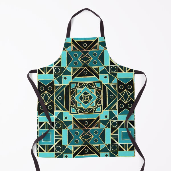 Item preview, Art Deco With Gold & Teal  designed and sold by TigaTiga.