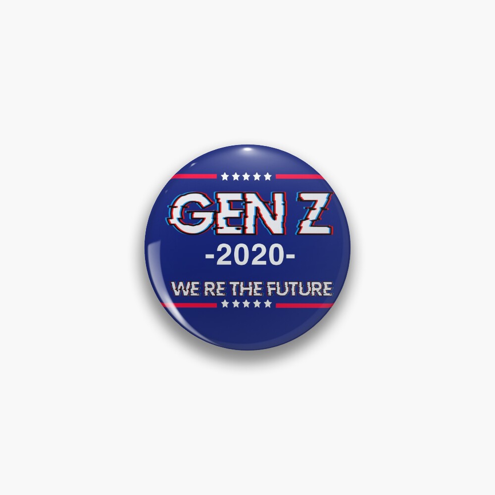 Gen Z ‘we’re the future’ flag Pin