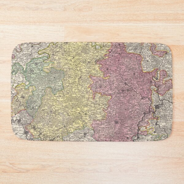 Item preview, Vintage Luxembourg Map (1730) designed and sold by BravuraMedia.