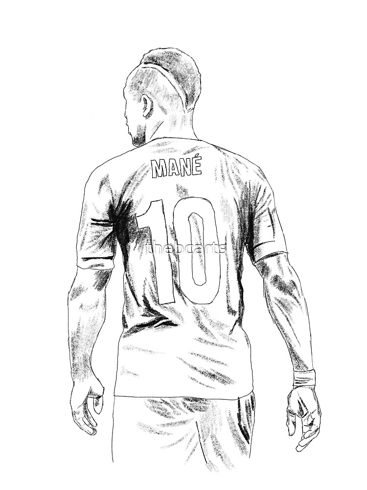 "Liverpool Sadio Mane Sketch" Poster for Sale by thebcarts | Redbubble