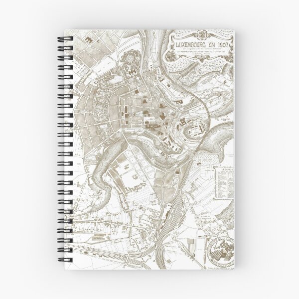 Item preview, Vintage Luxembourg City Map (1907) designed and sold by BravuraMedia.