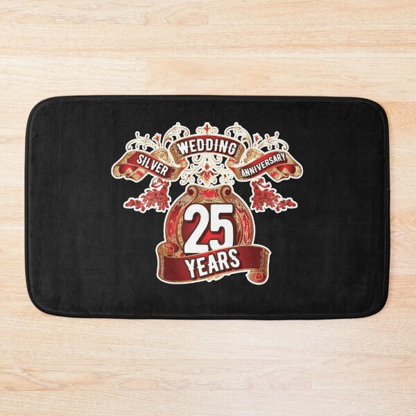 Item preview, silver wedding anniversary design designed and sold by Cutebutfunny.