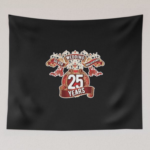 Item preview, silver wedding anniversary design designed and sold by Cutebutfunny.