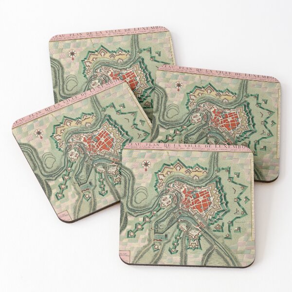 Item preview, Vintage Map of Luxembourg City (1744) designed and sold by BravuraMedia.