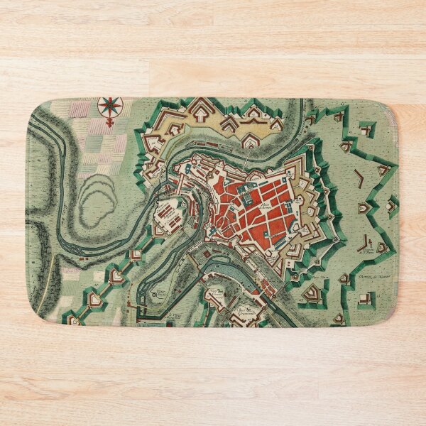 Item preview, Vintage Map of Luxembourg City (1744) designed and sold by BravuraMedia.