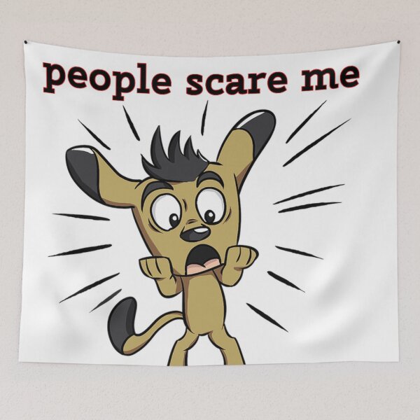 Item preview, People scare me designed and sold by BellsPainting.