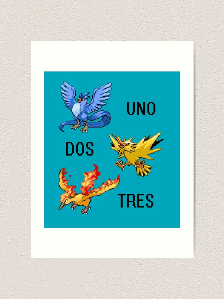 Articuno Zapdos Moltres Art Print By Monkeydquinn Redbubble