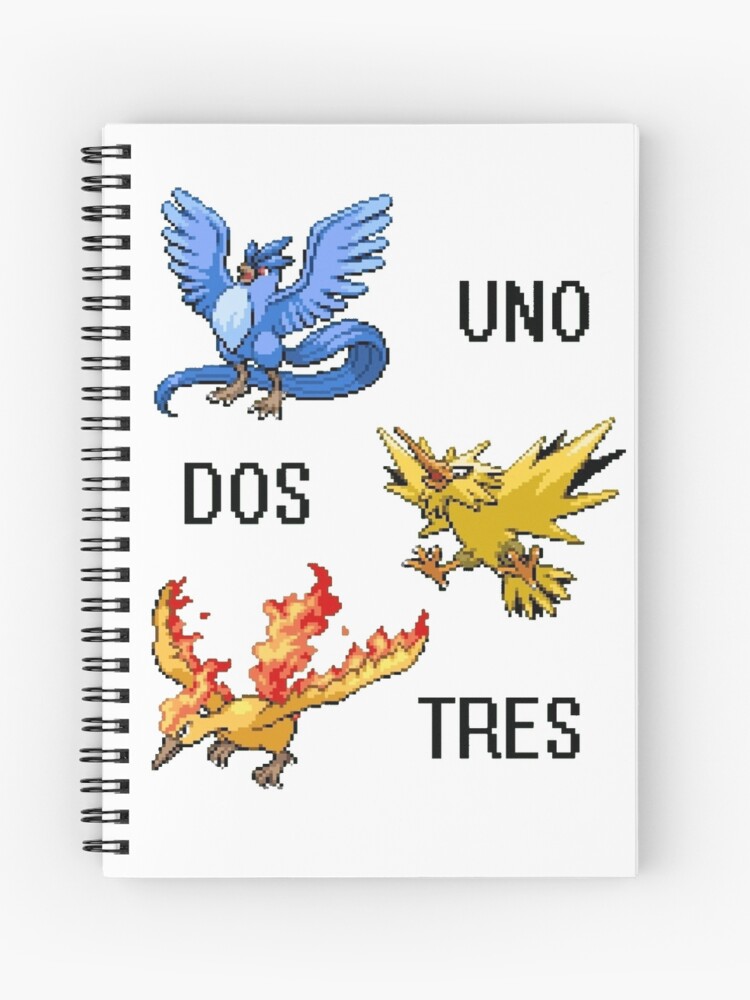 Articuno Zapdos Moltres Spiral Notebook By Monkeydquinn Redbubble