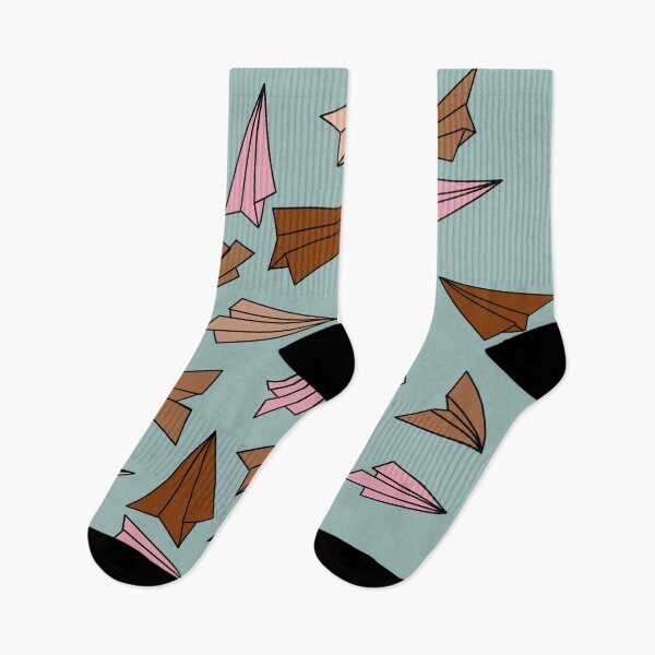 Item preview, Earthy colors doodle of paper planes pattern designed and sold by msro1.