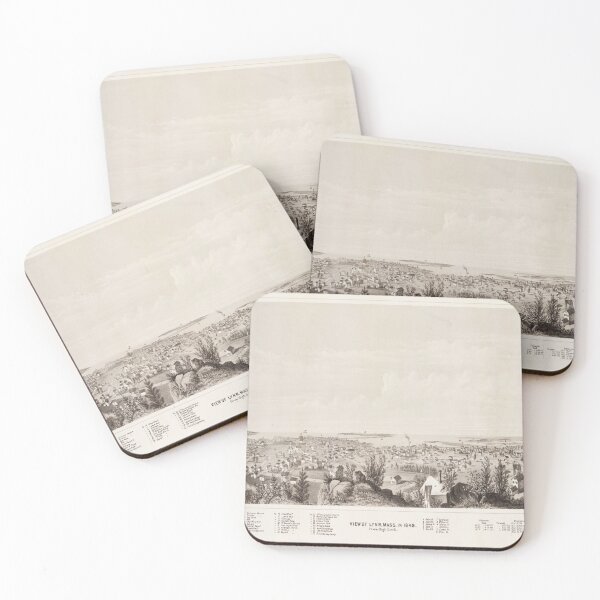 Item preview, Vintage Lynn MA Map (1849) designed and sold by BravuraMedia.