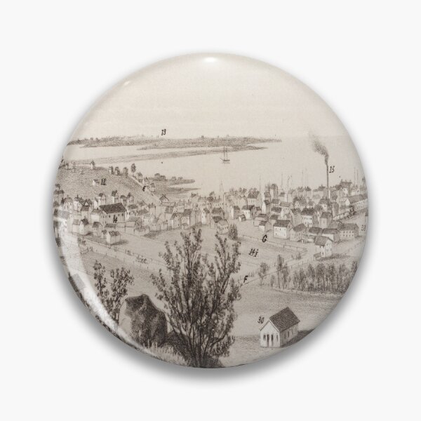 Item preview, Vintage Lynn MA Map (1849) designed and sold by BravuraMedia.