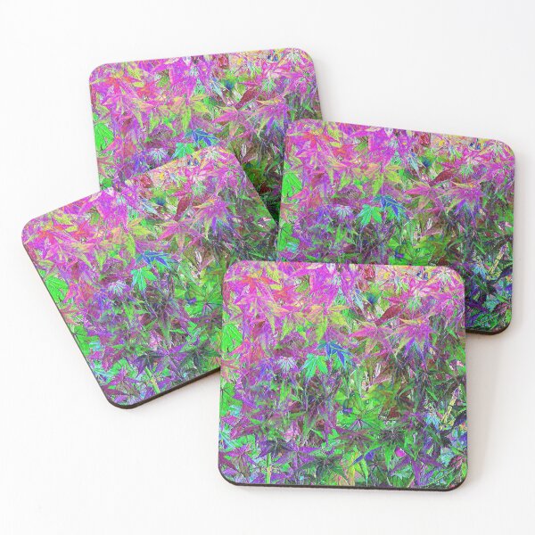 Item preview, Funky multicoloured leaves designed and sold by ThePoodleandCo.