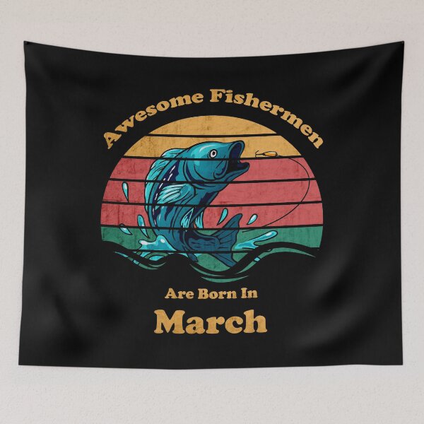 Item preview, Fishing Log Book Awesome Fisherman Are Born In March designed and sold by Thedoode.